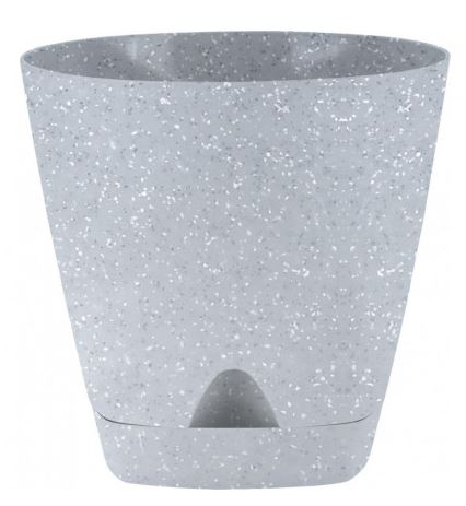 Горшок для цветов InGreen Amsterdam D200мм 4л с прикорневым поливом светлый камень